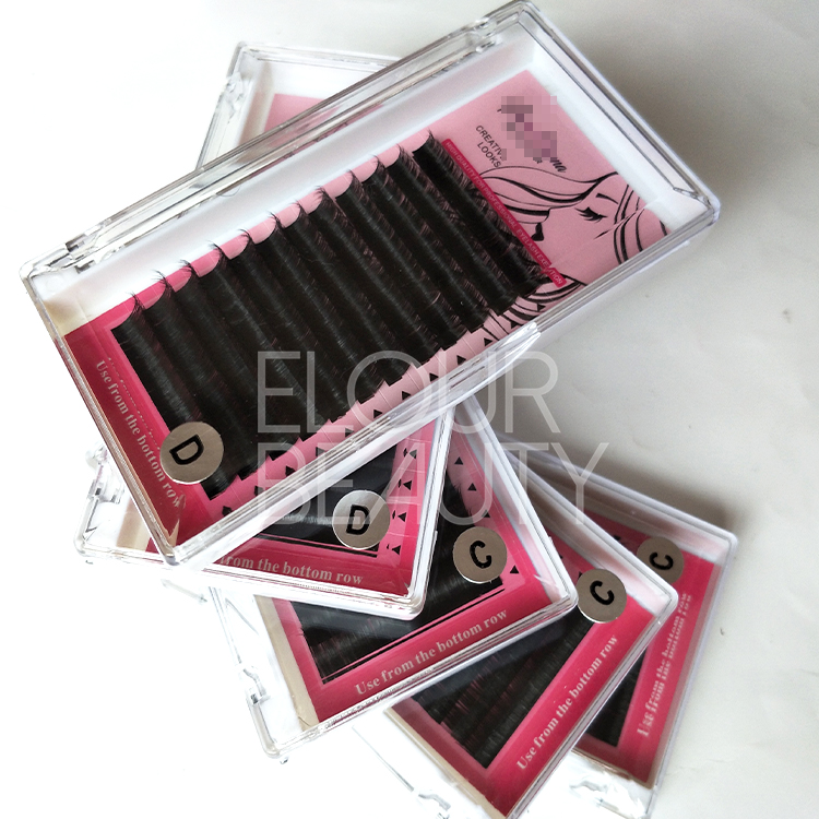 Private label siberian mink eyelash extensions natural looking wholesale ED118